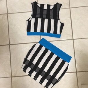 2 piece mini skirt